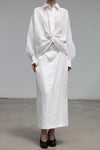 INTO THE EAST White Structured Shirt ITE-E1YG249102-BAI White